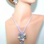 Flower Necklace - Purple Fl..