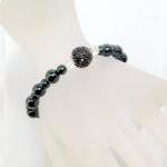 Gunmetal Hematite Pave Bead..