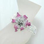 Pink Flower Stretch Beaded ..