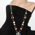 Mix Gems Long Necklace - Fl..