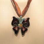Brown Butterly Necklace Set..