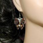 Brown Butterly Necklace Set..