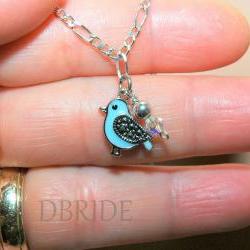 Sterling Silver Bird Bracelet - Silver Bracelet - Bird Charm Bracelet - Gift
